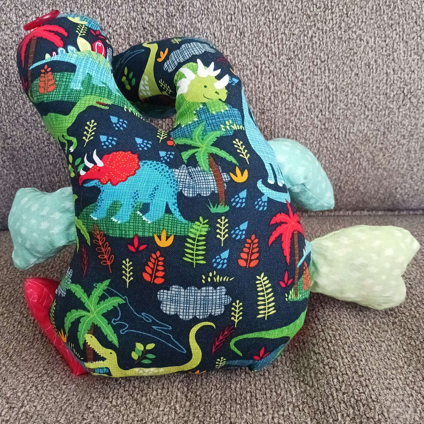 The backside of the same doll.