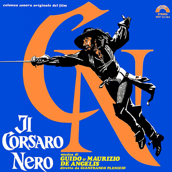 Album cover for the soundtrack of Il corsaro nero by Guido and Maurizio De Angelis
