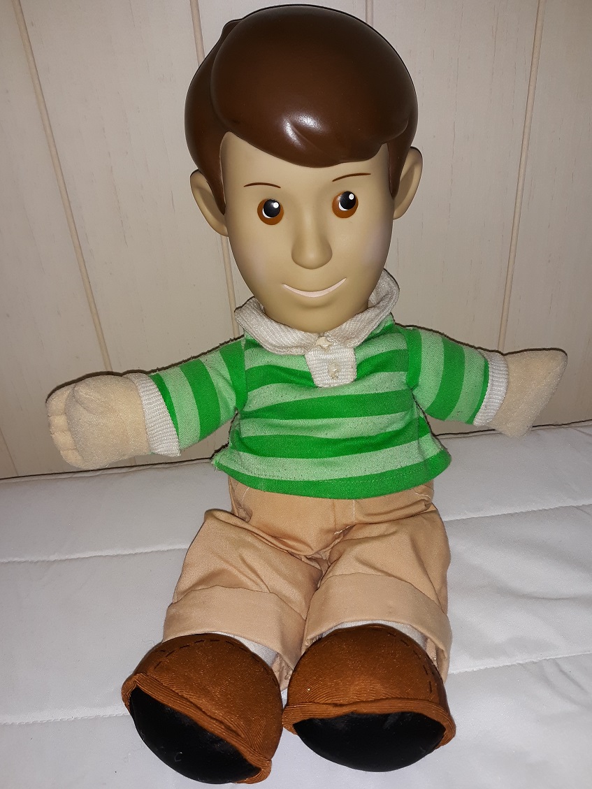 A plush doll of Steve with a plastic head.