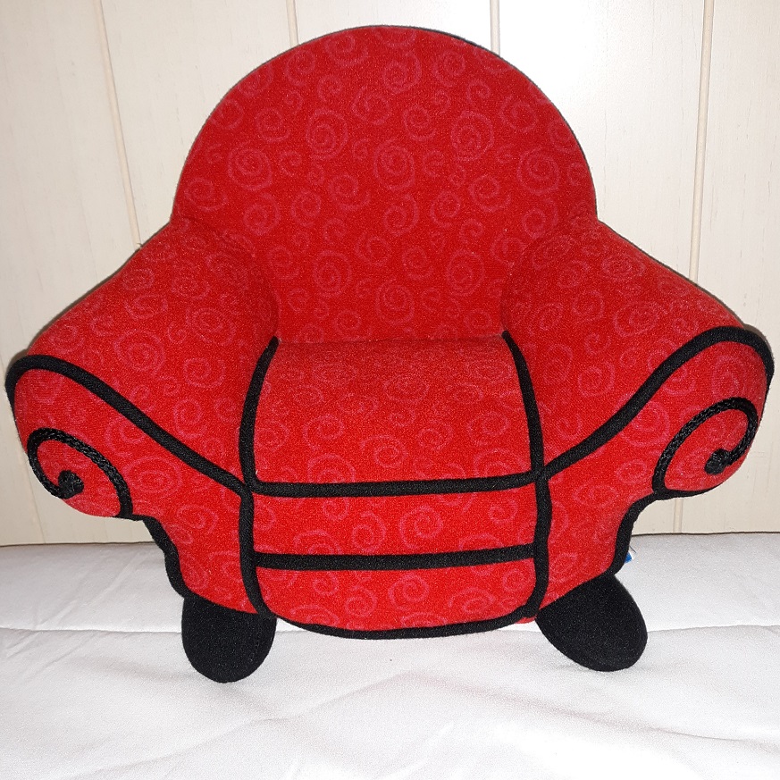 A plush doll of the Thinking Chair.